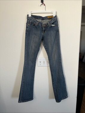 7 For All Mankind Women's Dark Blue Flare Jeans